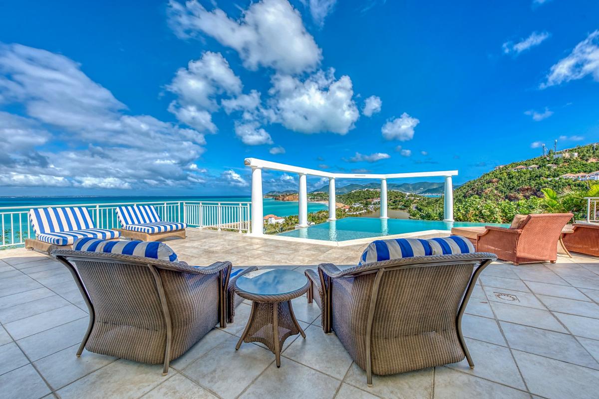 Luxury Pool Villa St Martin - Outdoor seating